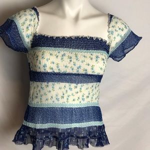 Derek Heart stretchy floral top